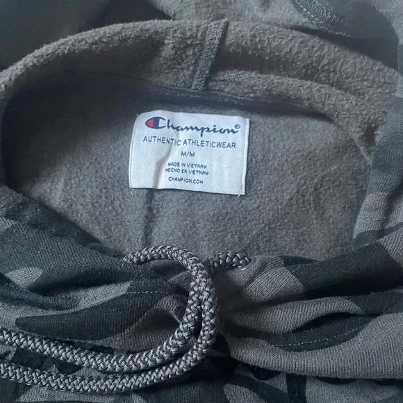 Champion Gray Camo Hoodie - Picture 3 of 5